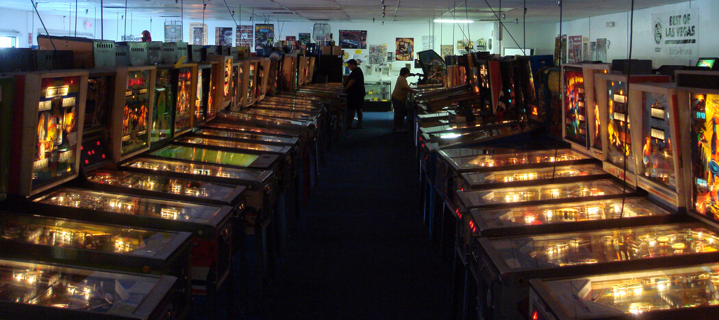 Catch a bus to Las Vegas to check out the Pinball Hall of Fame.